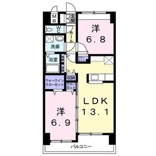 Poseidon【5階】の間取り