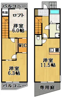 TERRACE逆瀬川の間取り