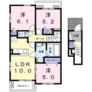 PONTE II【2階】の間取り