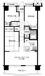 日神パレステージ伊勢佐木【4階】の間取り