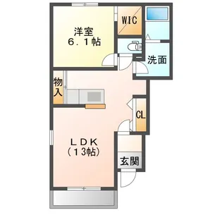 フロイデKANAGEN坂井【1階】の間取り