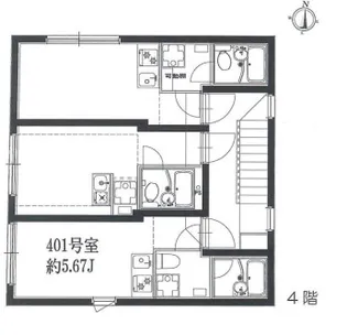 ゴールドレジデンス西落合【4階】の間取り