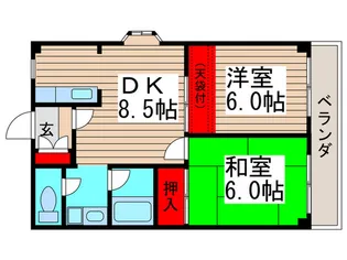 サニーガーデン中山【1階】の間取り