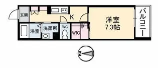 グランベレオ南手城【2階】の間取り