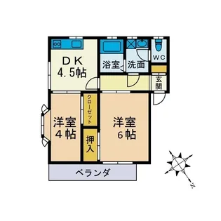 イルポートスギザキ【1階】の間取り
