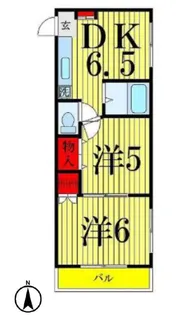サンステージ竹ノ塚【2階】の間取り
