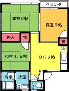 ハイムセゾン2号棟【2階】の間取り