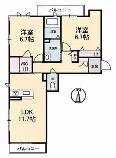 プリティーウーマン【3階】の間取り