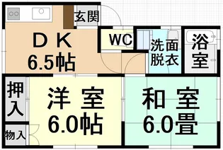 シャトレ―サワイB棟【2階】の間取り