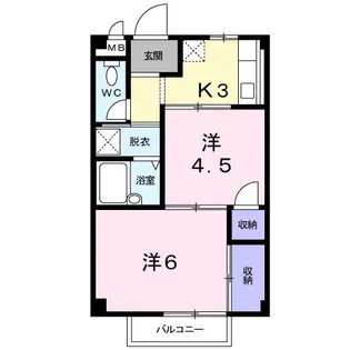 リンデンハウス【1階】の間取り