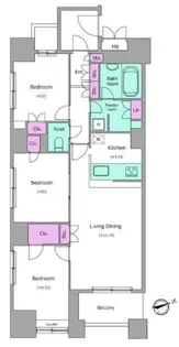レジディア日本橋馬喰町II【10階】の間取り