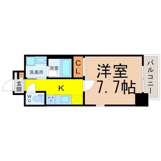 カーサニア尾頭橋【8階】の間取り