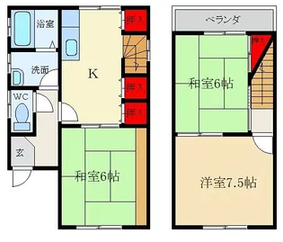 牧野ハイツの間取り