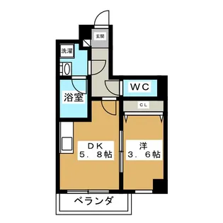 Fujimi Hyatt【2階】の間取り