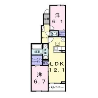 セルティーガ【1階】の間取り