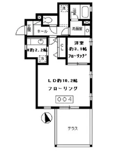 メゾントレフル【1階】の間取り