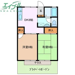 ノースエトランゼA棟【1階】の間取り