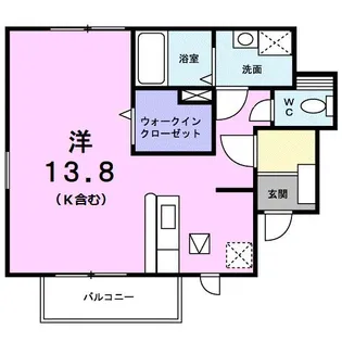 グランデK.B【1階】の間取り