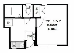 ハピネス上目黒【1階】の間取り