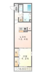 モアレオークラ【2階】の間取り