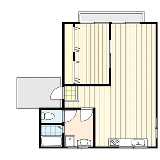 きたざとコーポ【2階】の間取り