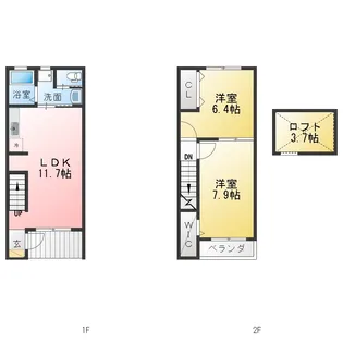 la Maison A棟の間取り