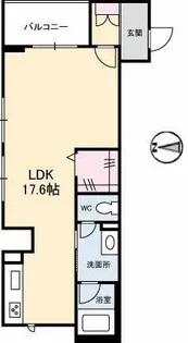 シャーメゾンステージ新山口駅前 A棟【2階】の間取り