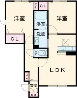 サンビレッジ【1階】の間取り