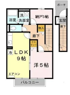 アネックス ハイブリッジ B棟【2階】の間取り