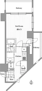 シグマ西麻布II【7階】の間取り