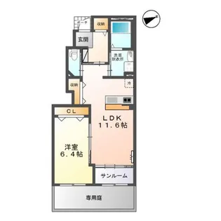 grouse【1階】の間取り