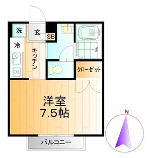 カーム小林【2階】の間取り