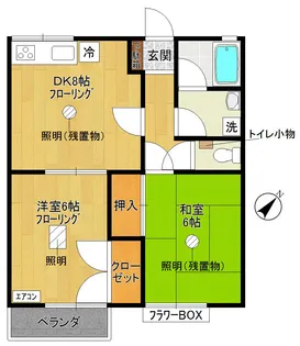 スカイハウス【1階】の間取り