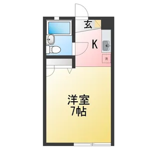 ヴィラ元木【1階】の間取り