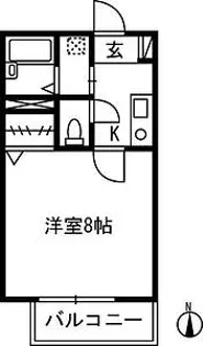 サニーホームズ松【1階】の間取り