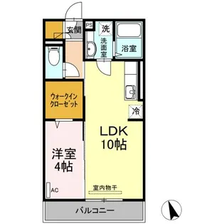 スリー・スター III号館 B【3階】の間取り