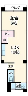 セカンドタウンイシヤマ【1階】の間取り