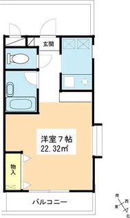 チャコウル(炭)浦安【2階】の間取り