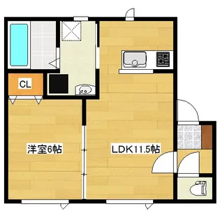 ライフマンションII【2階】の間取り