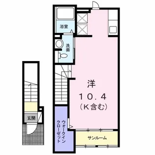 カーサプラシード【2階】の間取り
