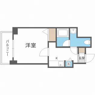 アスヴェル難波EAST【10階】の間取り
