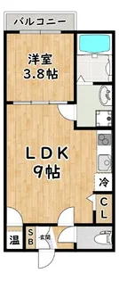 GRANDIR大和田【3階】の間取り