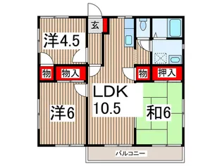 ジョイフル水野【2階】の間取り