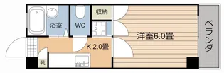 エントピア鴨池第11【6階】の間取り