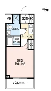 プレール・ドゥーク梅島【7階】の間取り