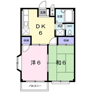 エルディム大沼【1階】の間取り