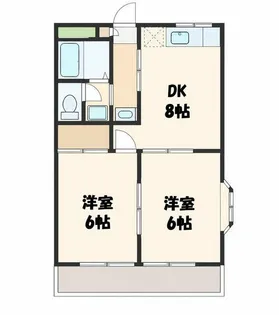 クイーンズ5【2階】の間取り