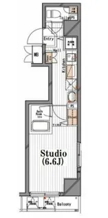 ガラ・シティ東日本橋【8階】の間取り