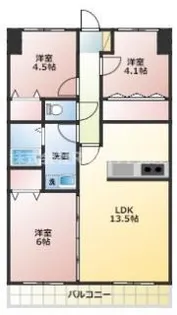 T’s(ティーズ)【3階】の間取り