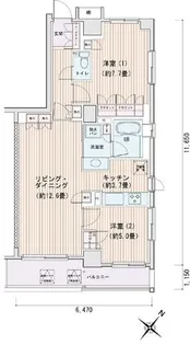 エスティメゾン豊洲レジデンスE【3階】の間取り